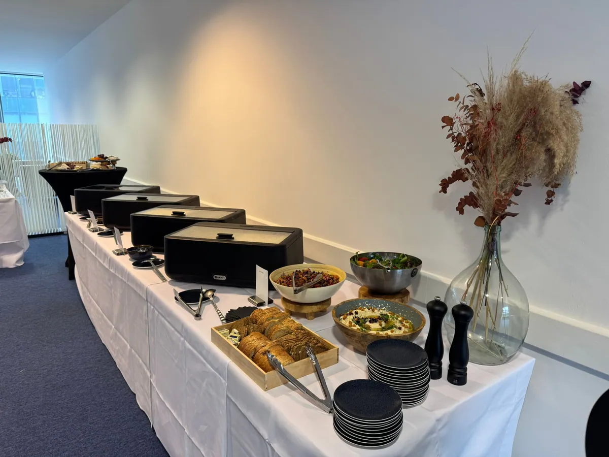 Varied business lunch buffet